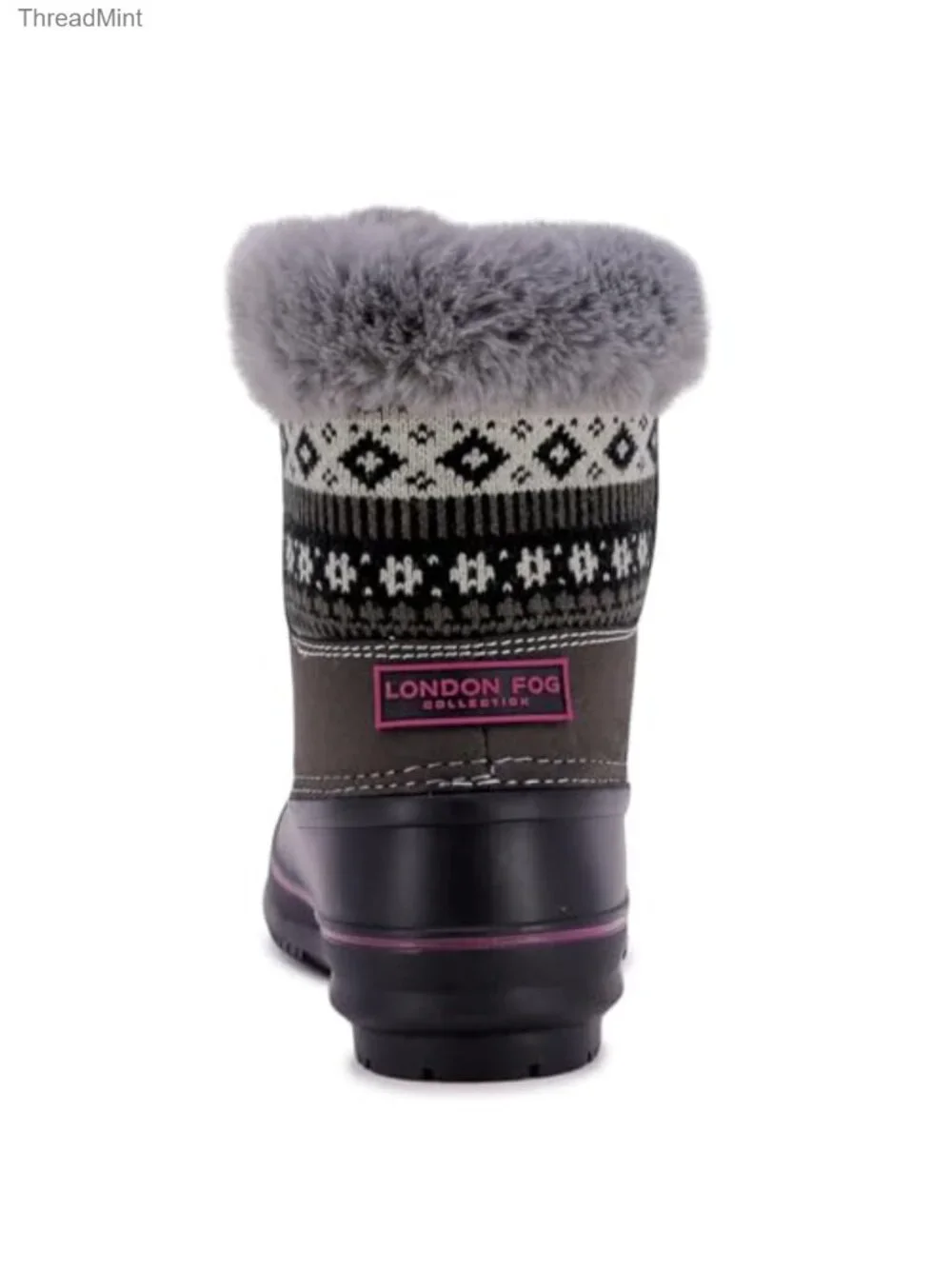 Tottenham Girls Snow Boots Faux Leather Synthetic Warm Lined Chelsea Mid-Calf
